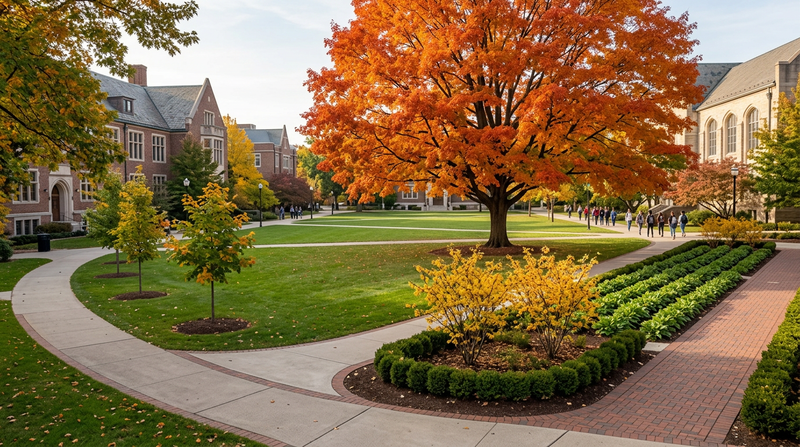 Essential Fall Tree Mix for Campus Landscapes 2026