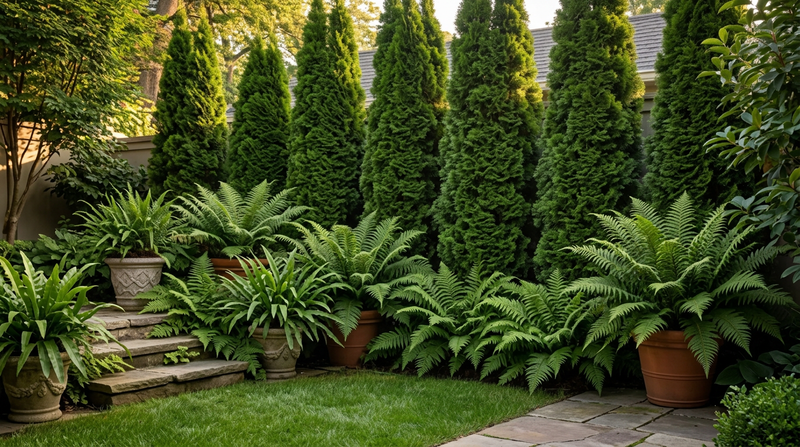 Best Evergreen Privacy Screens with Walking Ferns