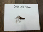 Great White Trillium dried root with brownish textured body and tangled roots